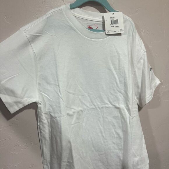Boys Puma UNITED BLANK TEE White - Picture 2 of 6
